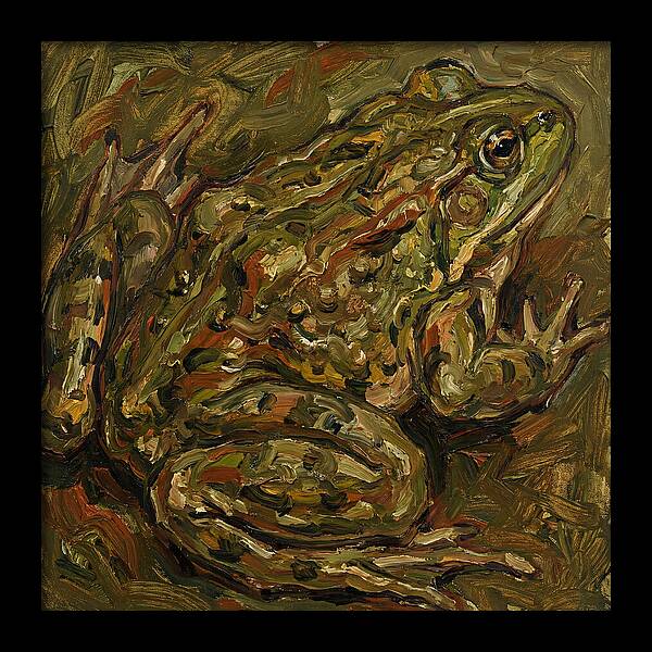 Bullfrog In Expressionist Style