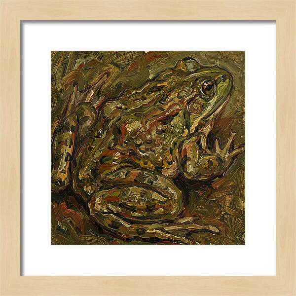 Bullfrog In Expressionist Style