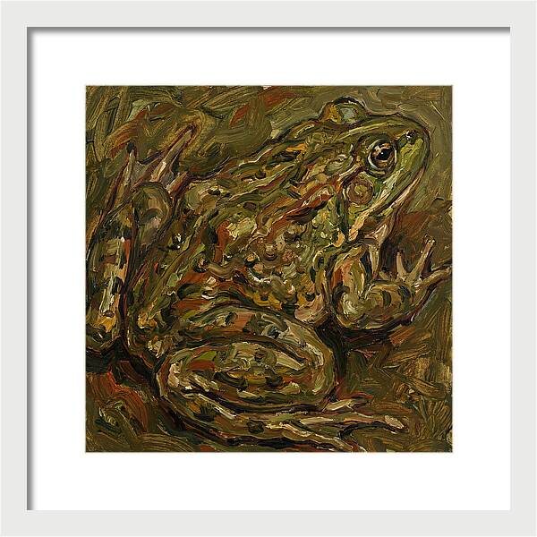 Bullfrog In Expressionist Style
