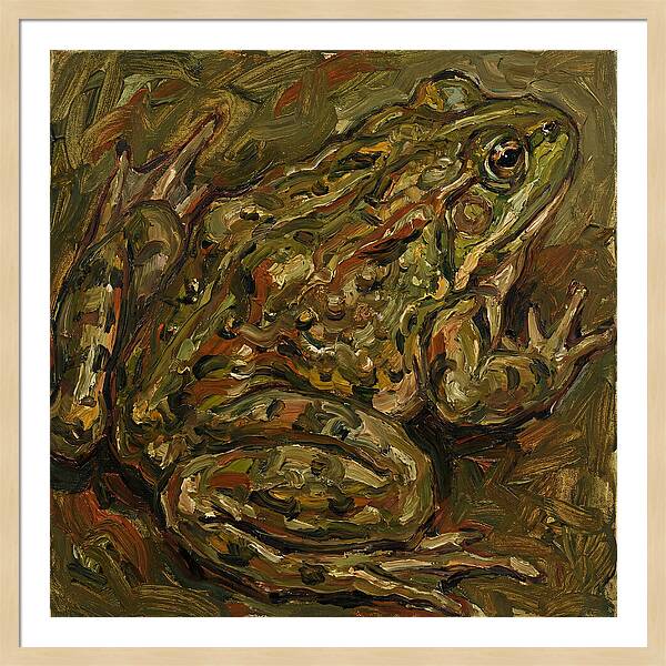 Bullfrog In Expressionist Style