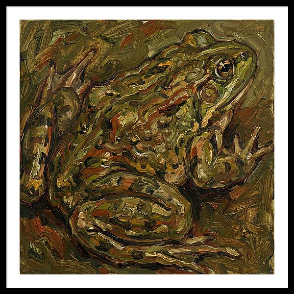 Bullfrog In Expressionist Style