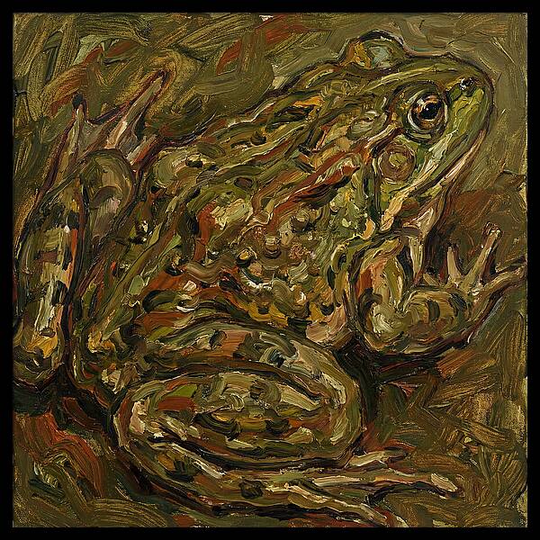 Bullfrog In Expressionist Style