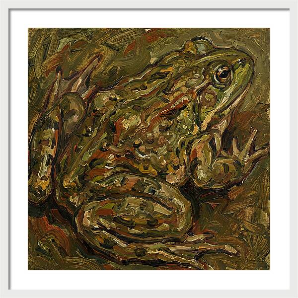 Bullfrog In Expressionist Style