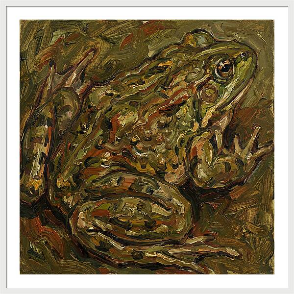Bullfrog In Expressionist Style