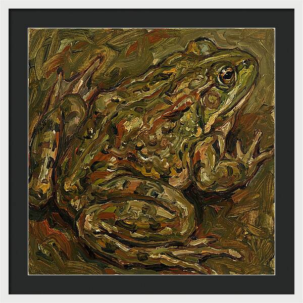 Bullfrog In Expressionist Style