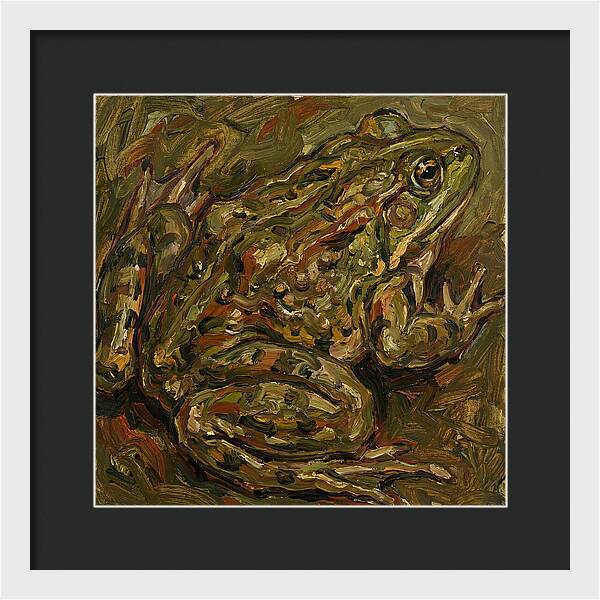 Bullfrog In Expressionist Style