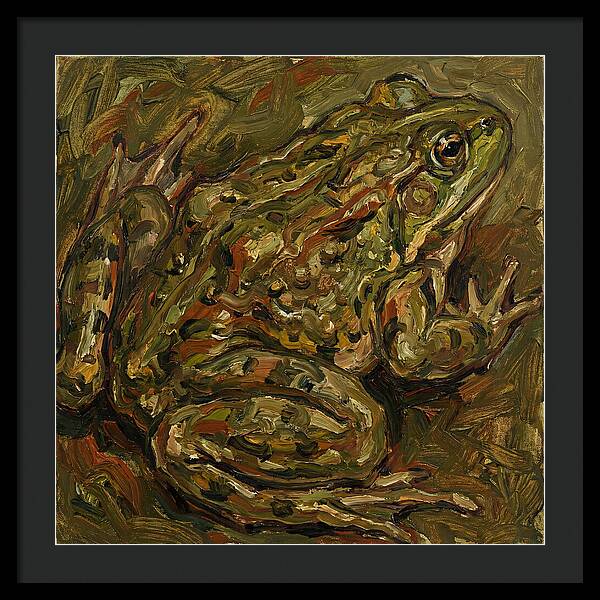 Bullfrog In Expressionist Style