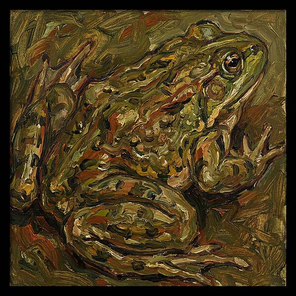 Bullfrog In Expressionist Style