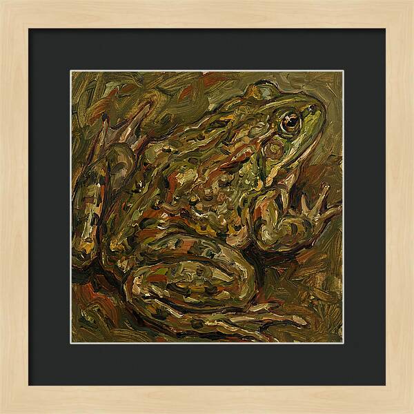 Bullfrog In Expressionist Style