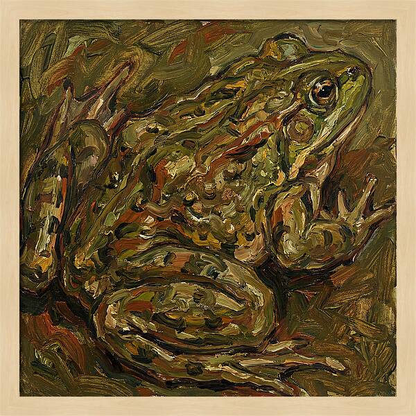 Bullfrog In Expressionist Style