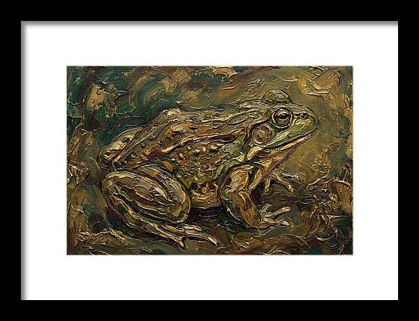 Bullfrog In Rich Textures