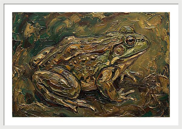 Bullfrog In Rich Textures
