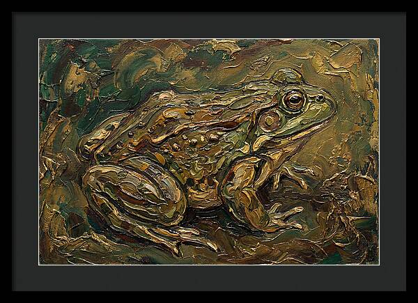 Bullfrog In Rich Textures