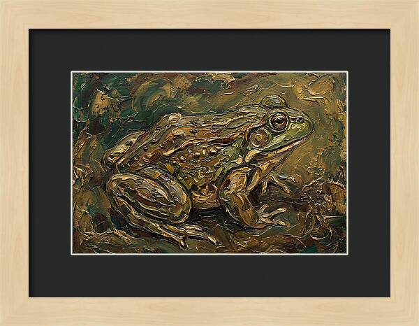 Bullfrog In Rich Textures