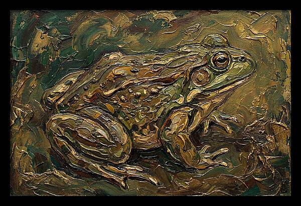 Bullfrog In Rich Textures
