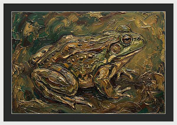 Bullfrog In Rich Textures