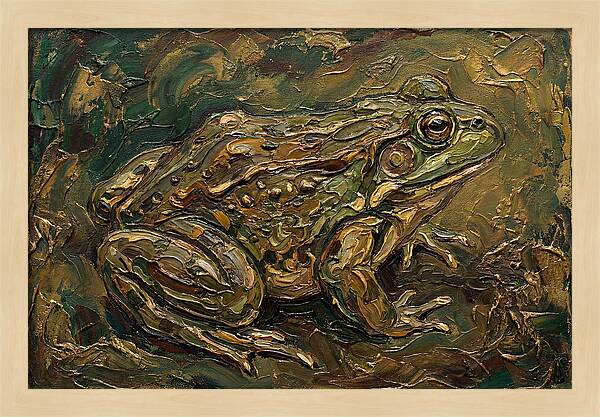 Bullfrog In Rich Textures