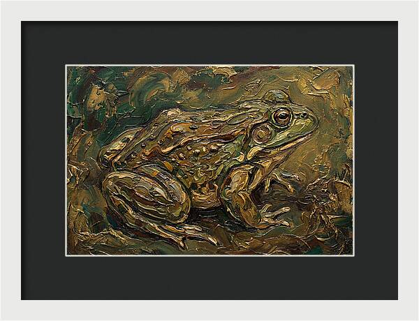 Bullfrog In Rich Textures