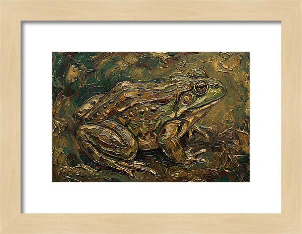 Bullfrog In Rich Textures