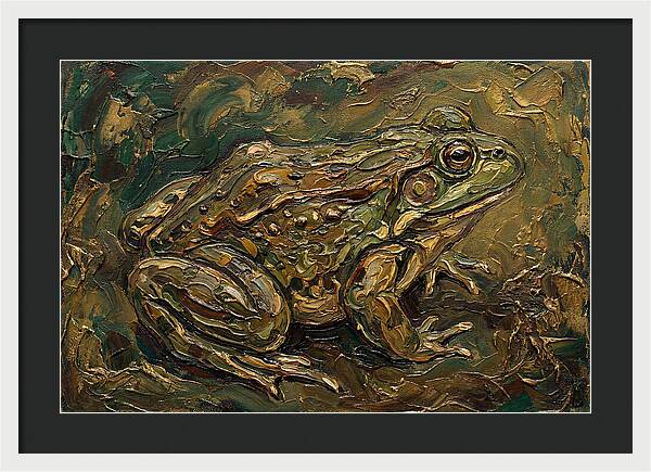 Bullfrog In Rich Textures