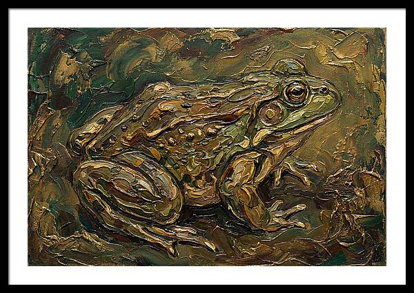 Bullfrog In Rich Textures