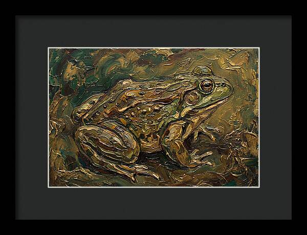 Bullfrog In Rich Textures