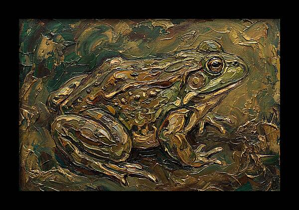 Bullfrog In Rich Textures