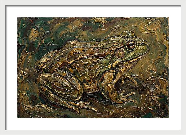 Bullfrog In Rich Textures