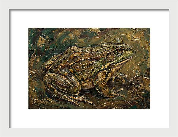Bullfrog In Rich Textures