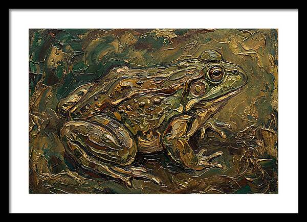 Bullfrog In Rich Textures