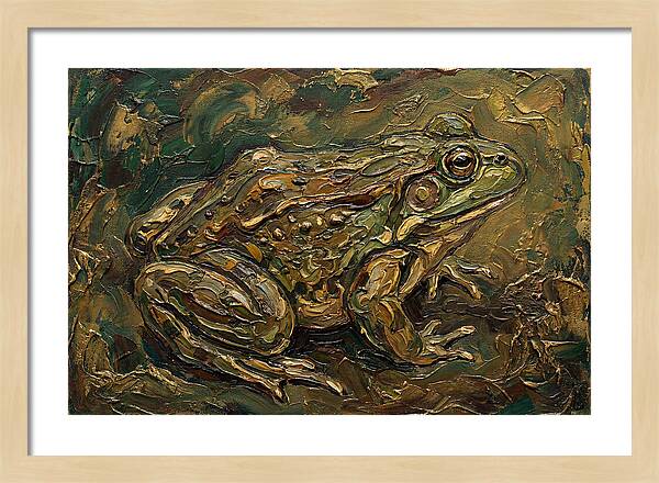 Bullfrog In Rich Textures