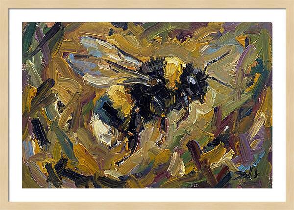 Bumblebee Among Blossoms