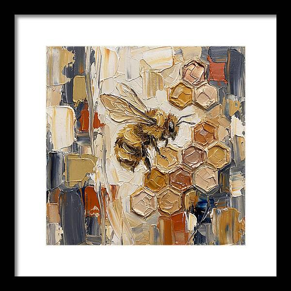 Bumblebee Among Honeycomb