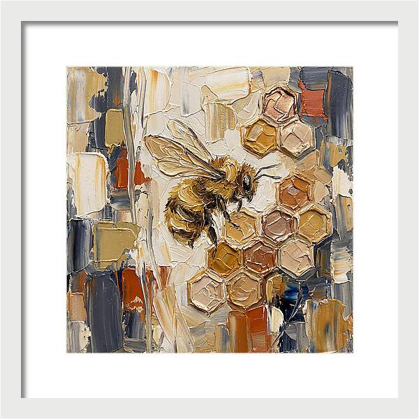 Bumblebee Among Honeycomb