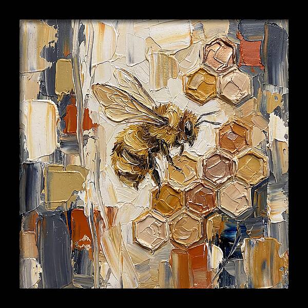 Bumblebee Among Honeycomb