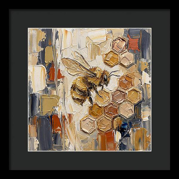 Bumblebee Among Honeycomb