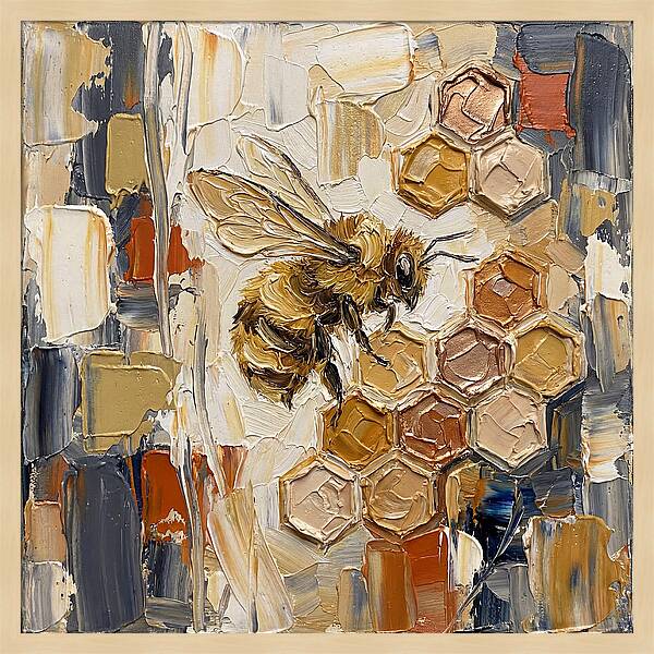 Bumblebee Among Honeycomb