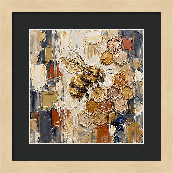 Bumblebee Among Honeycomb