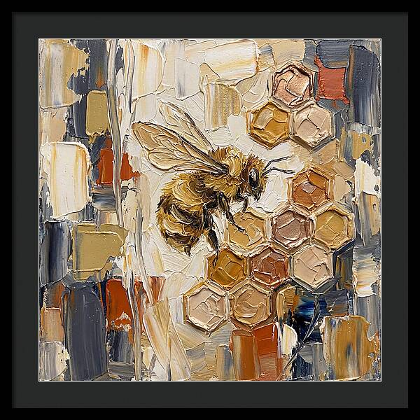 Bumblebee Among Honeycomb