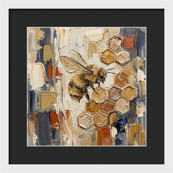 Bumblebee Among Honeycomb