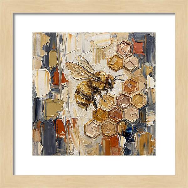Bumblebee Among Honeycomb