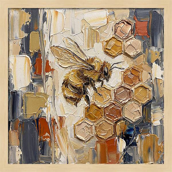 Bumblebee Among Honeycomb