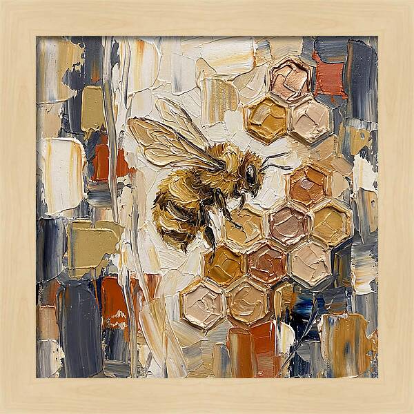 Bumblebee Among Honeycomb
