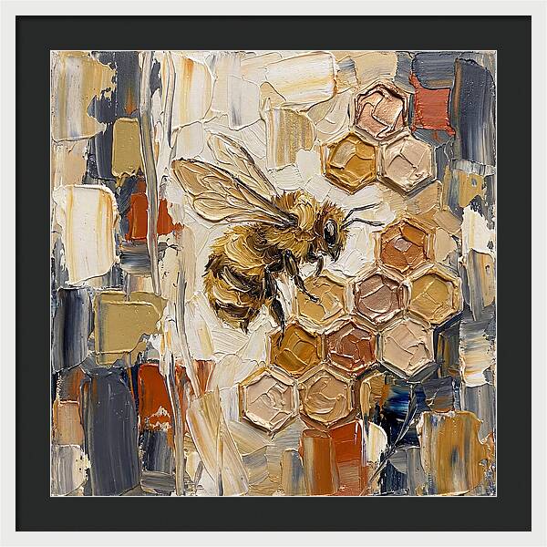Bumblebee Among Honeycomb