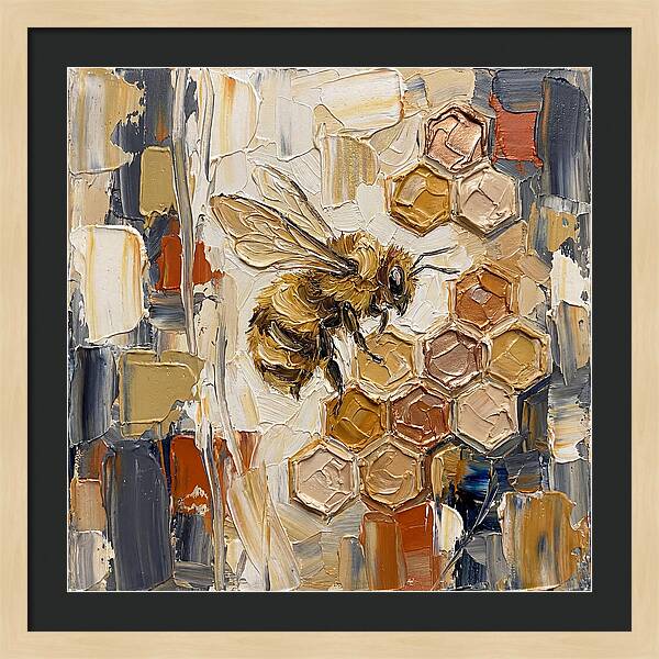 Bumblebee Among Honeycomb