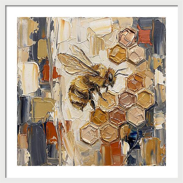 Bumblebee Among Honeycomb