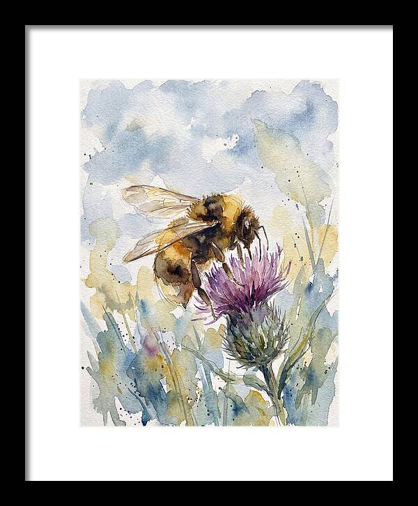 Bumblebee Among Wildflowers