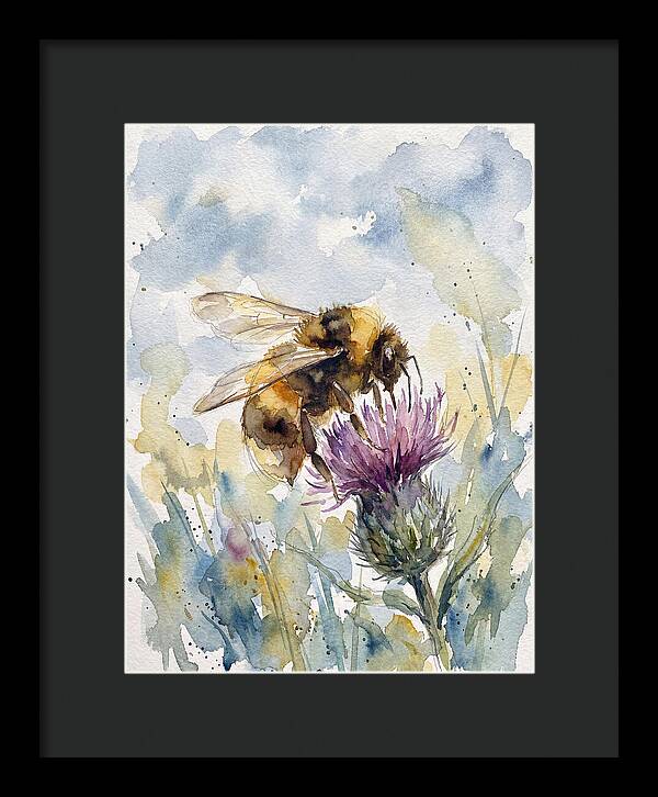 Bumblebee Among Wildflowers