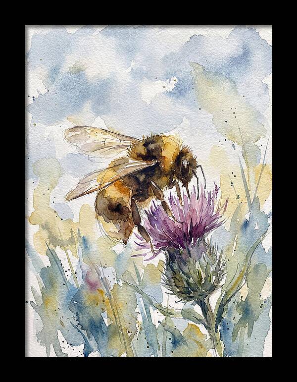 Bumblebee Among Wildflowers