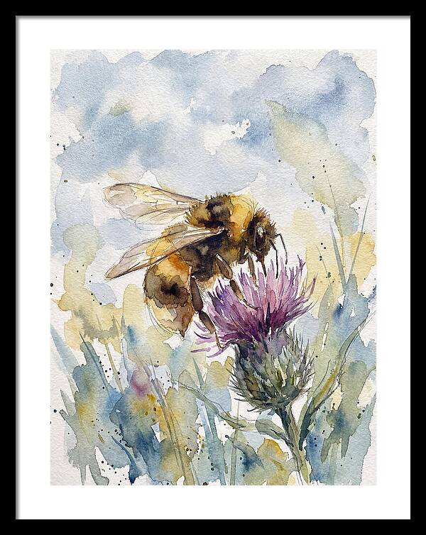 Bumblebee Among Wildflowers